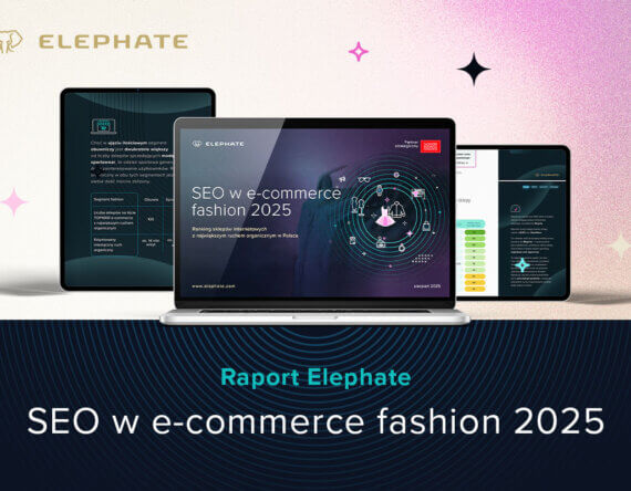 Okładka raportu Elephate: SEO w e-commerce fashion 2025.