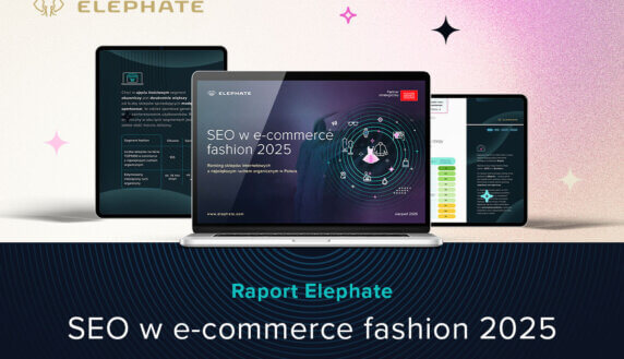Okładka raportu Elephate: SEO w e-commerce fashion 2025.