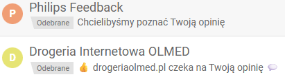 grafika prezentuje email z prośbą o wystawienie opinii przez klienta po zakupie